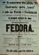 Pardubice, Arnošt, Fedora - plakát, 1886