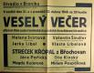 Praha-Braník, Veselý večer - plakát, 1946