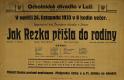 Luže, Jaroslav, Jak Rezka přišla do rodiny - plakát, 1933