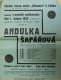 Sádek, SDO Klicpera, Andulka šafářova - plakát, 1929