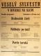 Praha-Nové Město,  Divadlo Na Slupi, Silvestr - aktovky Drahoušek žárlí - Nelíbejte po tmě! - Partie taroků - plakát, ??