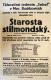 Moravské Budějovice, Sokol, Srarosta stilmondský - plakát, 1924