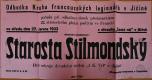 Jičín, Tyl, Stilmondský starosta - plakát, 1933