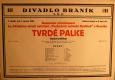 Praha-Braník, SDO, Divadlo Braník, Tvrdé palice - plakát, 1930