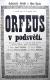 Kutná Hora, Orfeus v podsvětí, Offenbach, opera, 1870 - plakát