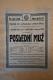 Nová Paka, SDO, Poslední muž - plakát, 1920