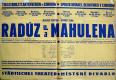 Chrudim, Spolek divadelních ochotníků, Radúz a Mahulena - plakát, 1942
