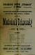 Sádek, SDO Klicpera, Rodinná vojna - plakát, 1921