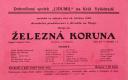 Praha-Vyšehrad, Lidumil, Železná koruna - plakát, v Divadle Na Slupi, 1928
