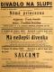 Praha-Nové Město, Divadlo Na Slupi, Němá princezna - Má nejlepší dívenka - Salcamt - plakát, 1932