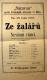 Žďár nad Sázavou, Ochotnické divadlo Sázavan, Ze žalářů - plakát, 1882
