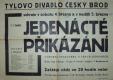 Český Brod, Tyl, Jedenácté přikázání - plakát, 1950