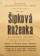 Němčice, OB odbor mladých,  Šípková Růženka - plakát, 1967