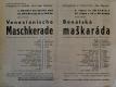 Holice, Klicpera, Benátská maškaráda - plakát, 1941