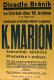 Praha-Braník, vystoupení okultisty K. Mariona - plakát, 1933