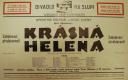 Lidová scéna, operetní soubor, Krásná Helena, v Divadle Na Slupi - plakát, 1927