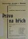 Žirovnice, Spolek divadelních ochotníků, Právo na hřích - plakát, 1935