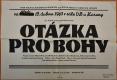 Hořice, MJF OB, Otázka pro bohy - plakát, 1963