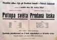 Dolní Stakory, Tyl, Potopa světa (V. K. Klicpera) / Prodaná láska (J. Neruda),  plakát, 1957