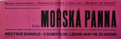 Pardubice, SDO, Mořská panna - plakát, 1940