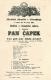 Chrudim, Ochotníci, Pan Čapek - plakát, 1862