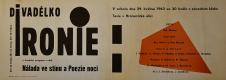 Pardubice, Divadélko Ironie,  Nálada ve stínu - Poezie noci- plakát, 1963