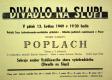 Praha-Nové Město, Divadlo Na Slupi, Poplach - plakát, 1949