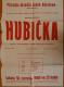 Pardubice, Lidová opera, Hubička  - plakát, 1960