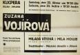 Jihlava, Klicpera, Zuzana Vojířová - plakát, 1944