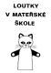 Obálka publikace LOUTKY v mateřské škole