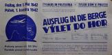 Polička, Ochotníci, Výlet do hor - plakát, 1942