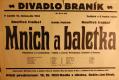 Praha-Braník, SDO, Mnich a baletka - plakát, 1933