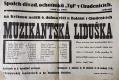 Chudenice, SDO Tyl, Muzikantská Liduška – plakát, 1941