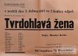 Čistá, OB, Tvrdohlavá žena - plakát, 1953