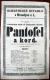 Brandýs nad Labem, Ochotnické divadlo, Pantofel a kord, 1873