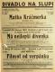 Praha-Nové Město, Divadlo Na Slupi, Matka Kráčmerka - Má nejlepší dívenka - Filosof na verpánku - plakát, 1932