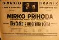 Praha-Braník, Divadlo Braník, Děvčátko s modrýma očima - plakát, 1928
