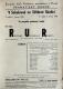 Praha, Poštovní spořitelna, Dramatický odbor, Rossums Universal Robots - plakát, v Sokolovně ve Stříbrné Skalici, 1946