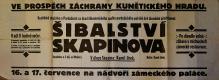 Pardubice, Arnošt, Šibalství Skapinova - plakát, 1927
