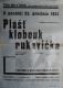 Polička, Ochotníci, Plášť, klobouk a rukavice - plakát, 1933