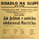 Divadlo Na Slupi, Jak Ježíšek v nebíčku, obdaroval Martičku - plakát, 1933