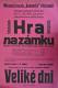Ostroměř, Komenský, Hra na zámku - Veliké dni - plakát, 1930