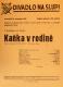 Praha-Nové Město, Divadlo Na Slupi, Kaňka v rodině - plakát, 1935