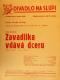 Praha-Nové Město, Divadlo Na Slupi, Zavadilka vdává dceru - plakát, 1936