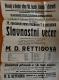 Ostroměř, Komenský, M. D. Rettigová - plakát, 1925