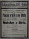 Praha-Braník, Oliva, Pantáta vrátilse do Lhoty - Mnislav a Běla - plakát, 1914