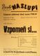 Praha-Nové Město, Vzděl. sbor vyšehradský, Divadlo Na Slupi, Vzpomeň si... - plakát, 1948