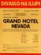 Praha-Nové Město, Divadlo Na Slupi, Grand hotel Nevada - plakát, 1939