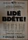 Železnice, SČSP, Lidé bděte! - plakát, 1951