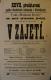 Pardubice, SDO, V zajetí - plakát, 1896